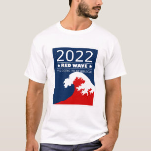 T-SHIRT VAGUE ROUGE 2022
