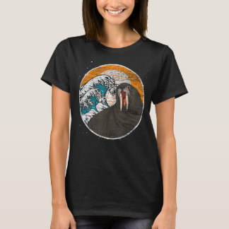 T-shirt Vagues Amoureux des animaux Sunset Sea Walrus