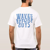 T-shirt Vagues avant les garçons été filles plage vacances (Dos)