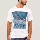 T-shirt Vagues bleu océan (Devant)