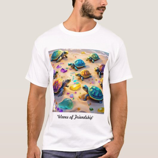 T-shirt "Vagues d'amitié" (Devant)
