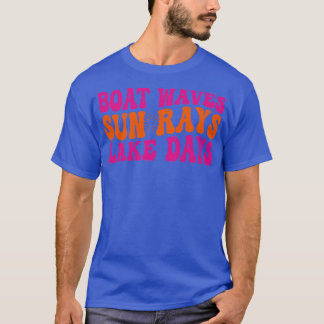 T-shirt vagues de bateau soleil lacs jours 1