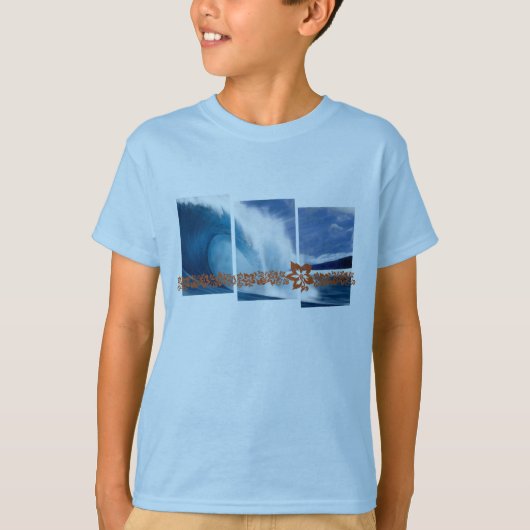 T-shirt Vagues de canalisation surfant le graphique (Devant)