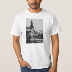 T-shirt Vagues De Fierce En Niveaux De Gris St Joseph