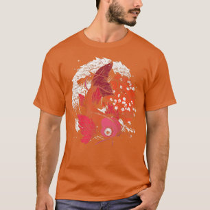T-shirt Vagues de fleurs de cerisiers Taisho Sanke Sakura