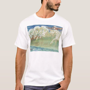 T-SHIRT VAGUES DE HORSES RIDE THE DE ROI NEPTUNE
