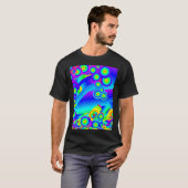 T-shirt vagues de l'océan Abstrait (Devant entier)