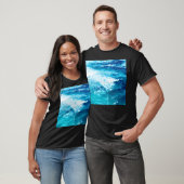 T-shirt Vagues de l'océan bleu turquoise (Unisexe)