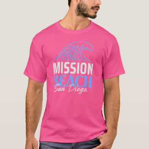 T-shirt Vagues Douces Et Vibes Cool Mission Plage San Dieg