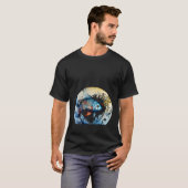 T-shirt Vagues Eau Poisson (Devant entier)