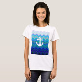 T-shirt Vagues et Ancre (Devant entier)