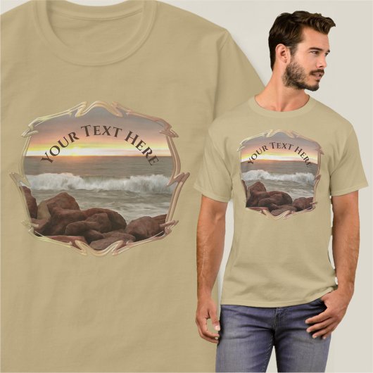 T-shirt Vagues et boulders 0893