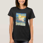 T-shirt Vagues Frappe Vos Pieds Sable Soyez Votre Siège Be (Devant)