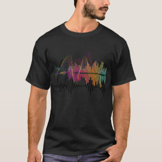 T-shirt Vagues harmonieuses de couleur