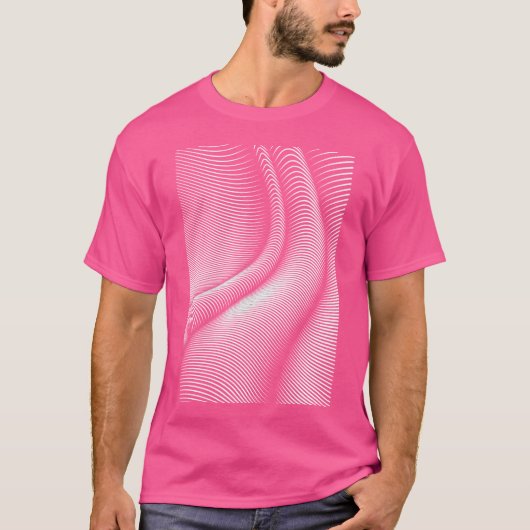 T-shirt Vagues Illusion Illusion d'optique Psychedelique T (Devant)
