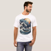 T-shirt Vagues lunaires (Devant entier)
