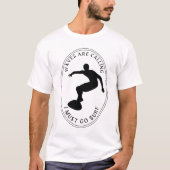 T-shirt vagues qui appellent je dois aller surf Monochrome (Devant)
