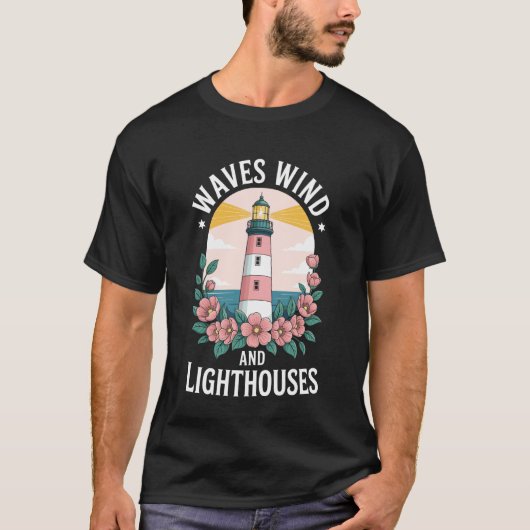 T-shirt Vagues Vent et Phares (Devant)