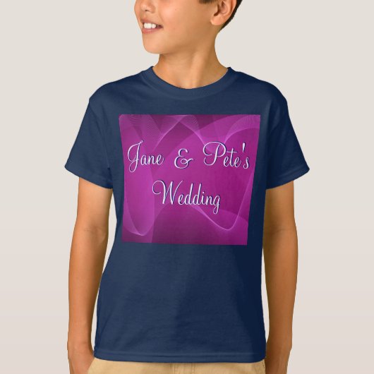 T-shirt Vagues violettes (Devant)