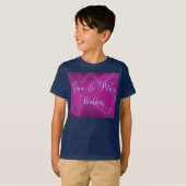 T-shirt Vagues violettes (Devant entier)