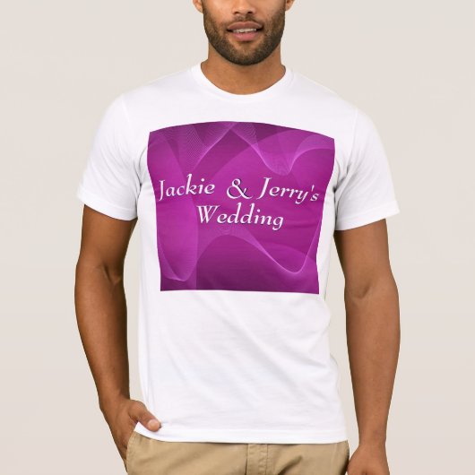 T-shirt Vagues violettes (Devant)