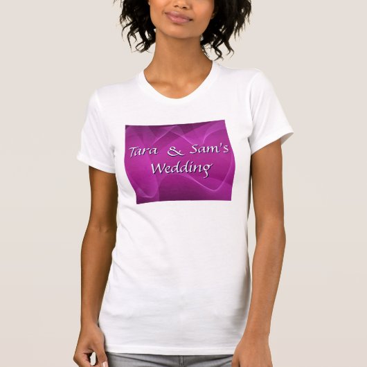 T-shirt Vagues violettes (Devant)