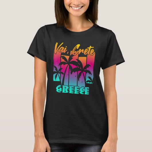 T-shirt Vai Crete Creece (Devant)