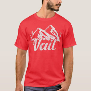 T-shirt Vail Colorado Ski de montagne Snowboard Dis