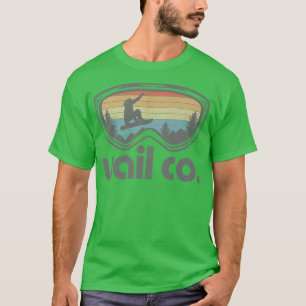 T-shirt Vail Snowboard Resort Retro Colorado Snowboard