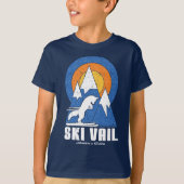 T-shirt Vail Vail Ski White Fox (Devant)