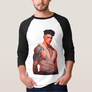 T-shirt Vaillance ukrainienne encrée : Poche militaire mod