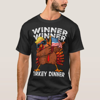 T-shirt Vainqueur de l'Humour drôle Dîner dindon