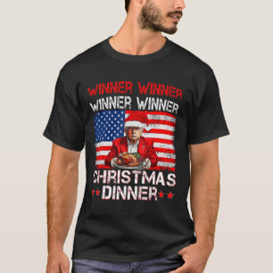 T-shirt Vainqueur de Trump Dîner de Noël Père Noël A