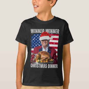 T-shirt Vainqueur du dîner de Noël Humour Funny Trump X