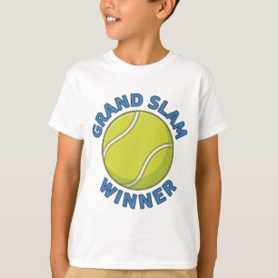 T-shirt Vainqueur du Grand Slam Balle de Tennis Champion d