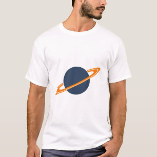 T-shirt Vaisseau Fusée Rétro en Orbite autour d'une Planèt