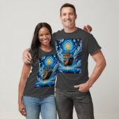 T-shirt vaisseau pirate spatial céleste (Unisexe)