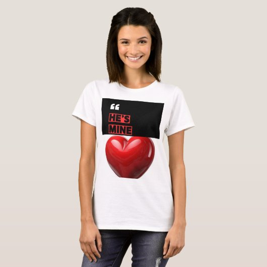T-shirt Valentine (Devant entier)