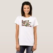 T-shirt valentine, amour, illustration colorée (Devant entier)