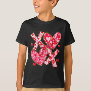 T-shirt Valentine Coquette Arc Xoxo Cœurs Fille Amoureuse
