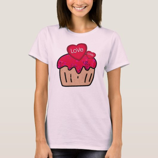 T-shirt VALENTINE Cupcake Tee (Devant)