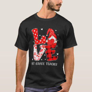 T-shirt Valentine Gnomies Love Teacher 2022 Premier 1Ème G