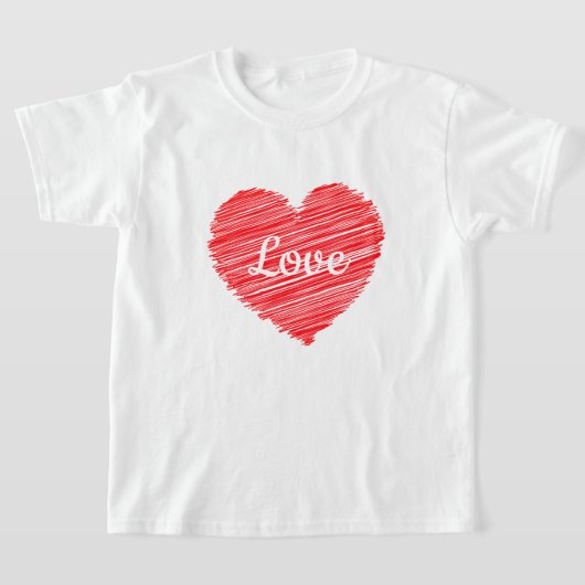 T-shirt Valentine Heart Girls (Poser)