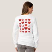 T-shirt Valentine Hearts (Dos entier)