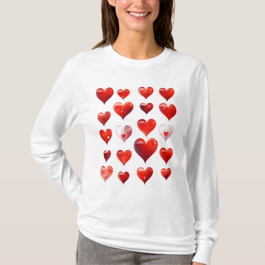 T-shirt Valentine Hearts (Devant)
