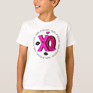 T-shirt Valentine Hugs et baisers