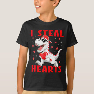 T-shirt Valentine je vole des cœurs T-rex dinosaure bébé g