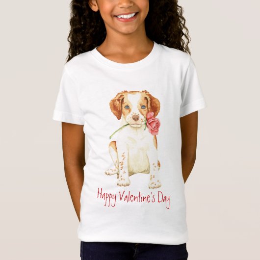 T-Shirt Valentine la Bretagne rose (Devant)
