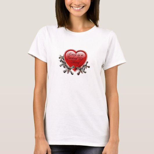 T-shirt Valentine - L'amour est une chose détournée (Devant)