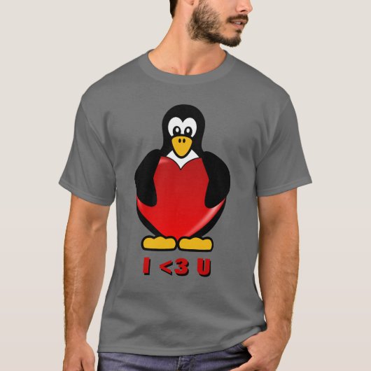 T-shirt Valentine nerd : C'est comment le geeks dit je (Devant)